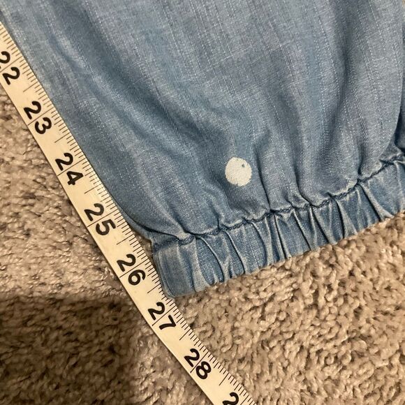 Cloth & Stone Blue Polka Dot Joggers - Picture 4 of 4